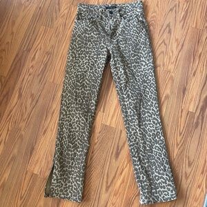 Lucky Brand cheetah jeans like new